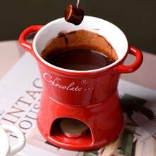 Chocolate & Cheese Melting Cup, Cheese Heating Cup, Chocolate Heating Bowl, Chocolate Heating Appliance, Creative Chocolate Hot Pot Cup, Chocolate Slow Cooker Cup, Steak Special Sauce, Restaurant-Grade Thermal Ceramic Container, Elegant Tableware, Essential For Home Chefs - Multicolor - View 8