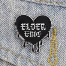 Enamel Pin Lapel Pins Badges On Backpack Women's Brooch Clothes Gift Jewelry Fashion Accessories - màu đen - Xem 3
