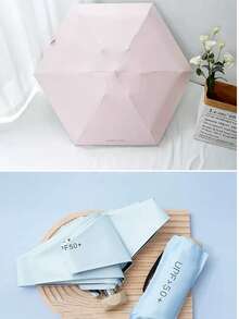 Paraguas de viaje compacto de 6 varillas: paraguas plegable portátil de bolsillo con protección UPF. Está diseñado para llevarlo en tu bolso para tus desplazamientos diarios y es adecuado tanto para hombres como para mujeres. Selecciones de primavera y verano, regalos para damas de honor, decoración de habitaciones, decoración de dormitorios, playa, viajes, para hombres, para mujeres, vacaciones, cosas lindas - Multicolor - Ver 5