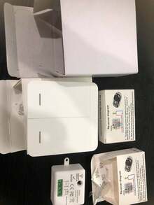 Interruptor 2 Teclas Sem Fio Remoto + 2 Modulos Rf - Branco - Visão 1