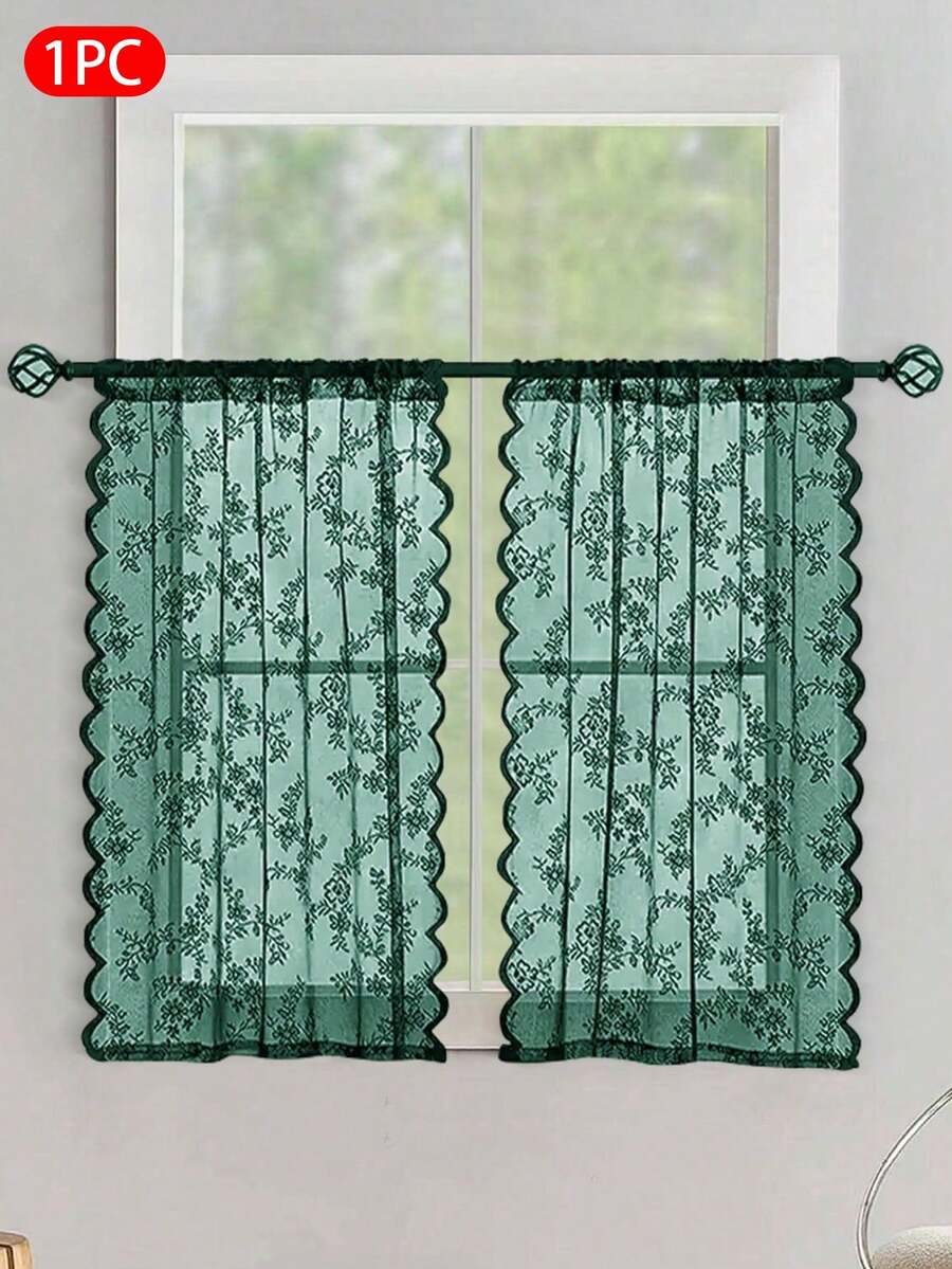 1 件装饰性蕾丝窗帘帷幔，适用于阳台、鞋柜、厨房或其他装饰