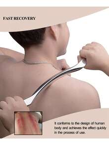 Professional Stainless Steel Fascia Knife - Ergonomic Handle For Neck And Shoulder Massage, Durable Muscle Tension Relief And Relaxation Massage Tool, Full Body Fascia Massage Device, Post-Workout Massage Tool