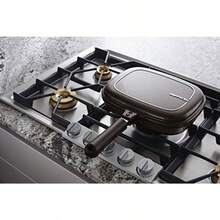 Titanium Nonstick Double Pan Omelette Pan Flip Pan Square Dishwasher Brown Jumbo Grill - Brown - View 2