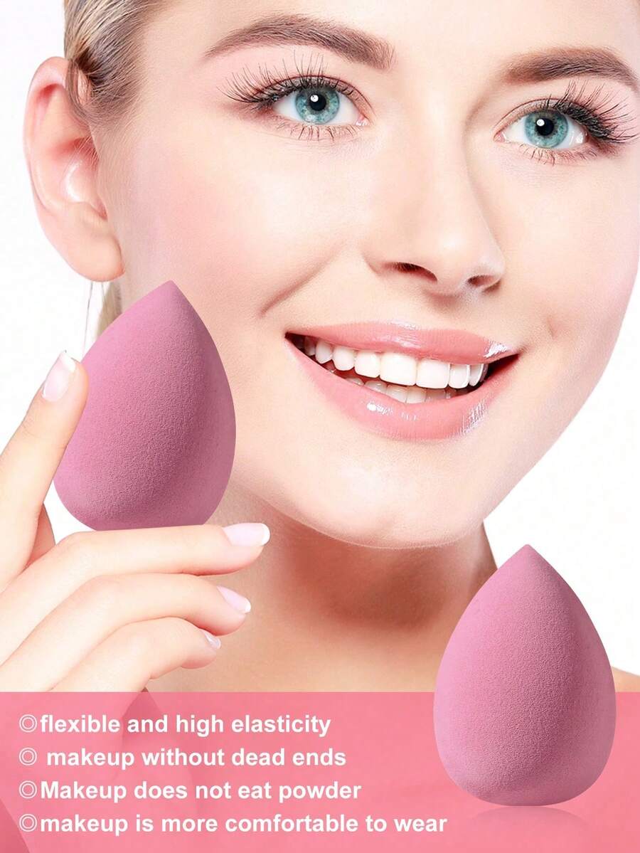 Bộ bông trang điểm nền thiết yếu dành cho nữ, mềm mại và không chứa latex, dùng được cả khô và ướt, không chứa phấn phủ, có thể tái sử dụng, phù hợp với kem nền/kem dạng lỏng/(ngẫu nhiên), giá rẻ, Ngày lễ tình nhân, hàng giá rẻ, du lịch, đồ dùng cần thiết khi đi du lịch, trang trí phòng, quà tặng Valentine, đồ rẻ tiền, phòng, đồ 1 đô la, đồ dùng cần thiết cho kỳ nghỉ, quà tặng cho phụ nữ, phòng ngủ, Valentine, 99 xu - Nhiều màu - Xem 1