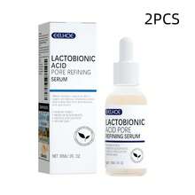 Lactic Acid Facial Serum, Facial Essence For Autumn & Winter, Moisturizing & Hydrating. Contains Witch Hazel & Ceramide. Helps Tighten Pores, Smooth & Refine Skin, Cleanse Blackheads & Blemishes - White - View 7