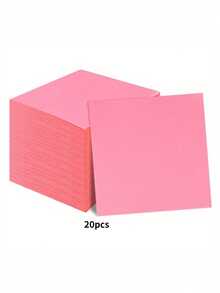 مناديل ورقية ملونة قابلة للتخلص منها، مناديل مربعة للحفلات وتجمعات أعياد الميلاد - متعدد الألوان - مشاهدة 9