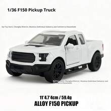 1pc 2025 New Arrival Hot Selling Alloy Off-Road Pickup Truck Toy Model, Alloy Raptor Pickup F150 Realistic Car Model, Realistic Car Collection Decor, Birthday/Christmas/Gift - Multicolor - View 8
