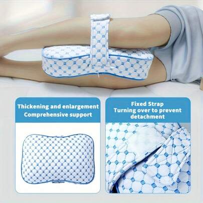 Sleeping Leg Support Pillow, Removable And Washable Suitable For The Elderly, Pregnant Women, Adults, Supporting Leg Joints, Leg Pillow With Fixed Straps, Soft Leg Pillow, Leg Separator Pillow For Back Sleepers, Leg Pillow For Recliner, Side Sleeper Leg Support, Pillow For Your Legs, Leg Joint Support, Back Sleeper Aid, Removable Cover, Ergonomic Design, Soft Fabric, Lightweight Support, Sleep Aid, Adult Sleep Aid,