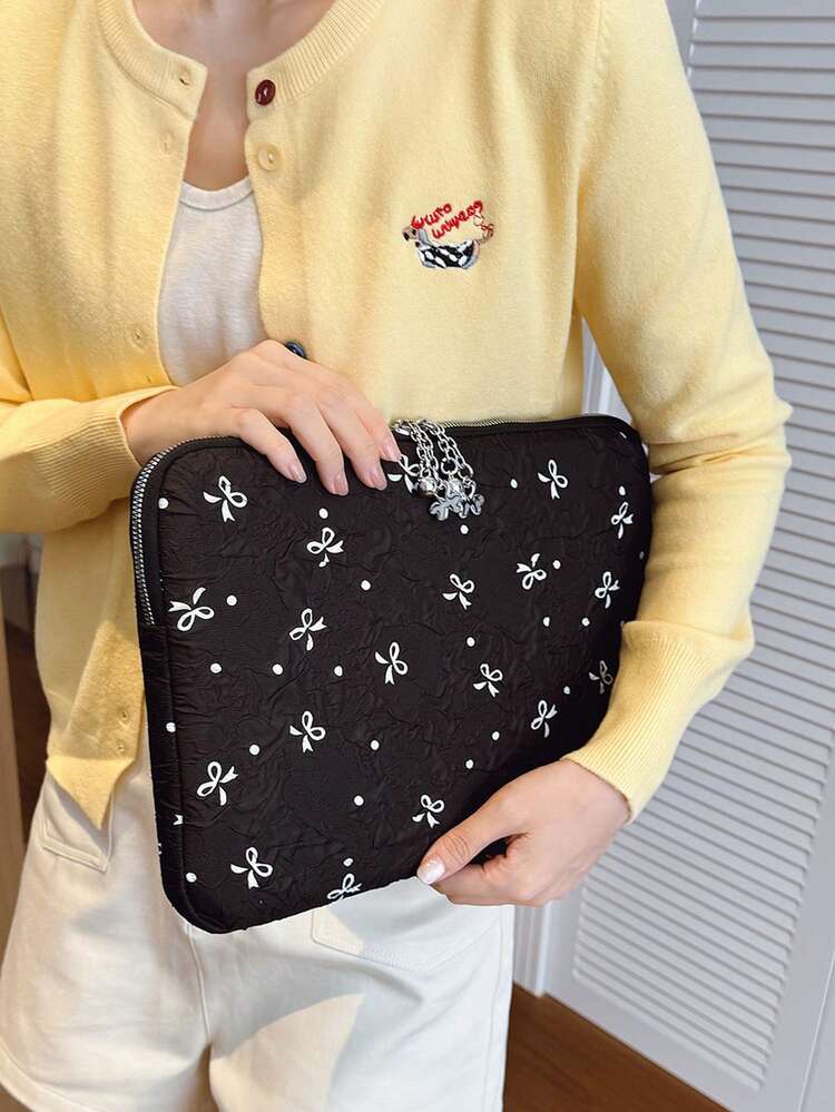 1 chiếc bao đựng laptop họa tiết bướm 13/14 inch, vỏ bảo vệ dễ thương, túi đựng tài liệu, lớp lót bên trong laptop, túi xách laptop 11 13 14 15.3 15.6 inch, vỏ bảo vệ máy tính để bàn di động phù hợp với MacBook, HP, ASUS, máy tính bảng, tương thích với iPad Air 4 5 Pro 11 Mini 5 6, túi chống sốc cho việc đi lại hàng ngày, công việc, trường học và du lịch. Túi đựng laptop, vỏ laptop, túi máy tính, túi laptop chống nước, đồ dùng cần thiết khi đi du lịch. - màu đen - Xem 6