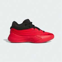 Adidas Dame X J Basketball Shoes, Low-Top JP8639, For Teenagers - Red - View 6
