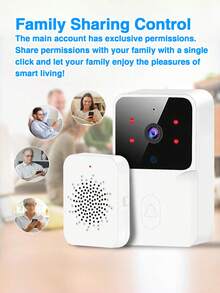 Table Lamp 智能无线可视门铃，具备夜视、双向语音、APP控制和移动侦测功能，安装简便，适用于家庭安防。