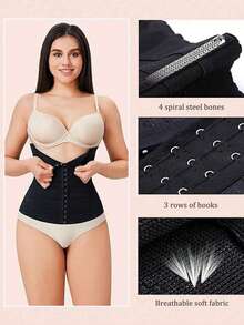 Sports Outdoor Women's Breathable Cross Mesh Abdomen Training Corset, Tight Sports Waistband & Body Shaper Waist Trainer Gym Accessories For Belly Slimming Girdles, Lumbar Girdles For Belly Slimming Corset - Multicolor - View 4