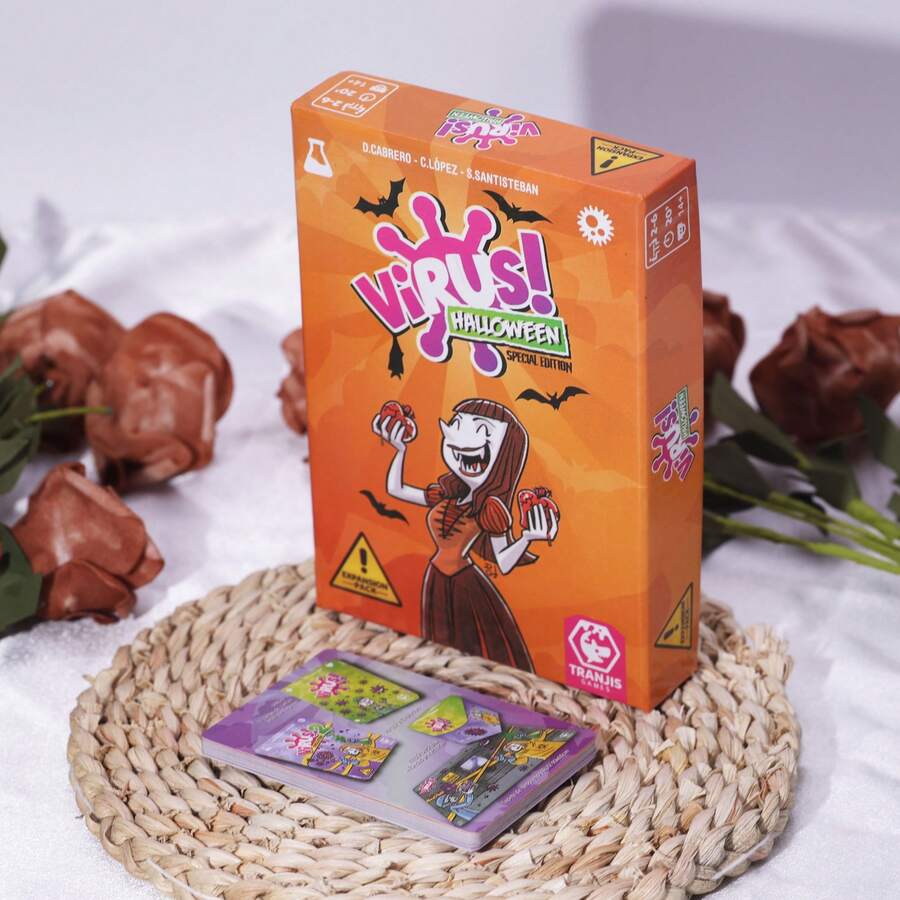 Virus! Halloween Special Edition (Tranjis Games) – Adult Expansion Pack For Virus! Board Game, Features Spooky Halloween-Themed Mechanics, Perfect For Mature Gatherings Seeking Themed Competitive Fun (Ideal For Halloween Game Nights, Enhancing The Original Virus! Experience) - Multicolor - View 1