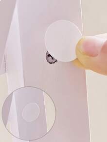 54个自粘式螺丝孔盖 - PVC防尘贴纸，适用于家具、橱柜、墙壁 - 多色木纹装饰盖，易于安装且防潮，黑白两色可选，保护家具，现代美观，持久耐用 - 彩色 - 查看 3