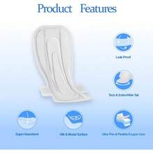 Heavy Flow Pads For Women Overnight Unscented Sanitary Pads For Period With Wings 14.1 Inch 360 Mm Overnight 5 Count - 5 Count + Extra Heavy Overnight - Xem 5