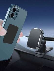 Car Navigation Bracket Multi-Function Paste Suction Cup Mobile Phone Rack Live Broadcast Support Frame With Hand-Mounted Car Supplies - Black - View 3