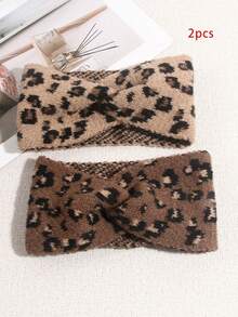 1 Stück modischer gestrickter Stirnband, warm & windundurchlässig, vielseitiger Kopfschmuck für Herbst/Winter, geeignet für Muttertag, Schulanfang, Thanksgiving, Neujahr, Valentinstag, Karneval Feiertage Frauen Schal Haarzubehör Warme Haarbänder Frauen Bandanas