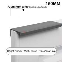 1Pc Non-Punch Furniture Handle Cabinet Handles Hidden Handles For Cabinets And Drawers Pulls Cupboard Furniture Hardware