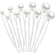 36 Piezas Horquillas De Perlas Para El Pelo, Elegantes Horquillas Pelo Mujer Novia Boda Perla Forma De U Accesorios Para Ceremonias De Damas De Honor Boda Novia Mujeres Niñas(Plata) - Multicolor - Ver 2