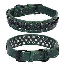 CP434B Adjustable Synthetic Leather Spiked Studded Dog Collars For Small Medium Large Pets Like Pit Bull Bulldog Pugs Husky, Collars For Puppys, Double D Ring Dog Collars For Small Dogs, Velvet Dog Collar, Pet Collars, Ex Large Dog Collars, Pet Accessories, Pet Safety Collar, Double Ring Collar, Studded Collar, Durable Pet Collar, Handcrafted Collar, Puppy Collar, Husky Owners, Large Dog Owners