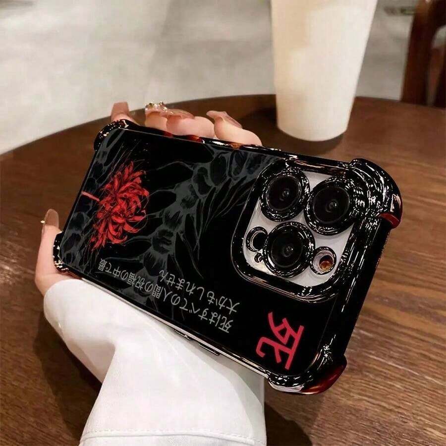 Hot Selling Tokyo Anime Ghoul Phone Case For 17, 16, 15, 14, 13, 12, Pro Max,Air Plus - Shockproof Transparent Soft Back Cover - 黑色 - 查看 1