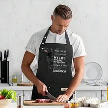 1 Black Chef Apron - Breathable Polyester Fiber Cooking Apron, Easy-To-Clean Surface, Suitable For Home Kitchens, Restaurants, And Catering Services - Ideal Choice For Professional Chefs And Home Cooks, Modern Kitchen Attire, Durable Construction, A Must-Have For Cooking Enthusiasts - AZX0001 - Xem 8