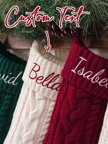Personalized Christmas Stockings, Custom Your Name, Family Christmas Stockings, Christmas Gift, Holiday Decors, Family Decoration, New Year Holiday Stocking, Christmas Stocking Fireplace Hanging, Winter Night Gifts. - Multicolor - View 4