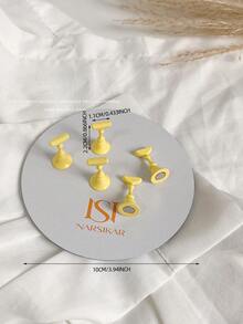 Decoraciones de arte de uñas - Placa base magnética de metal con diseños impresos de mariposas y princesas de colores, puntas de uñas variadas, soporte de exhibición de arte de uñas coreano, accesorios y suministros personales DIY para fotografía