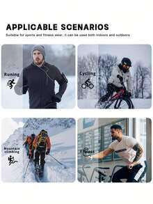 X-TIGER Men's Cycling Pants With Thermal Lined, Elastic Comfort, Pockets For Storage, Men's Fleece Sports Pants, Winter Long Pants, Suitable For Outdoor Sports And Casual Wear, Featuring Anti-Slip Strips And 5D Pads - Black - View 8