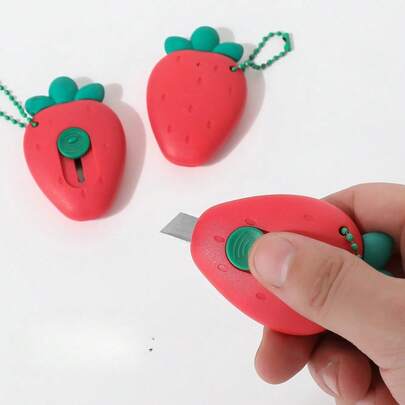 Mini Craft Knife, Fruit-Shaped, For Cutting Paper And Unpacking Packages; Creative, Cute, And Convenient Box Opener/Stationery/Craft Knife.