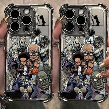 Boondocks Youth Classic Cool Anime Character Fashion Illustration Phone Suitable 17 16e 16 15 14 13 12 11 Pro X XR XSMAX 8 Plus Anti-Drop Transparent Soft Back Cover, Daily Use Cover, Y Phone Accessory, Highquality, Durable Material, Protective Cover, Youth Fashion, Userschristmas Phone Cases Phone 17 Gifts Stuff Decoration - 混合顏色 - 查看 1