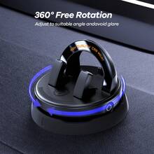 REMAX Car Phone Mount, 360° Rotation & Tilt Adjustment, Vertical/Horizontal View, Stable Vibration-Free Hold, Universal Compatible Car Accessory - Black - View 4