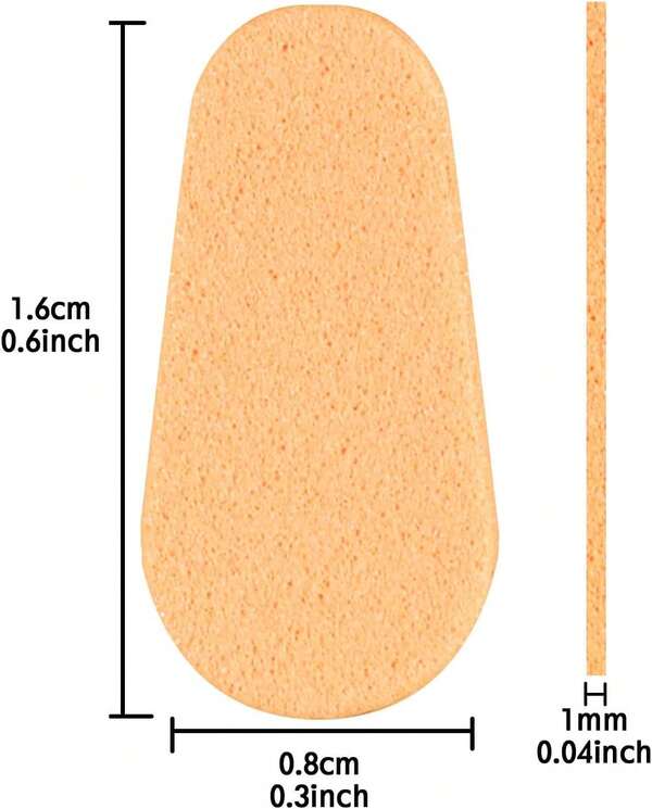 Gejoy 45 Pairs Soft Foam Nose Pads Self Adhesive Anti Slip Eyeglass Nose Pad Cushion Lightweight For Glasses, Sunglasses