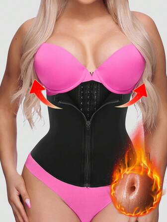 1pc Women Sports Waist Trainer Belt, Female Waist Cincher, Waist Trimmer, Abdominal And Waist Shaping Corset, Shapewear, Abdominal Support Belt, Abdominal Binder, Sports Sauna Waist Trainer, Exercise Waist Trainer, Abdominal Training Tool, Sportswear, Shaping Device, Exercise Waist Belt Abdominal Training, Corset Waist Belt, Women Abdominal Control Belt, Yoga Running Waist Trainer, Gift For Friends