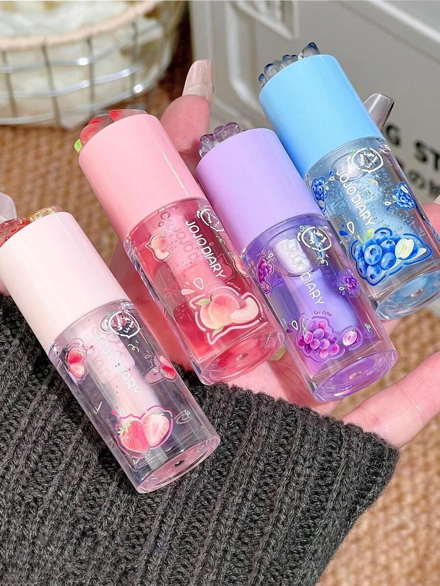 缤纷果冻唇油 - 多种水果口味，水润亮泽，滋润柔滑，日夜持久亮泽妆效 - 彩色 - 查看 1