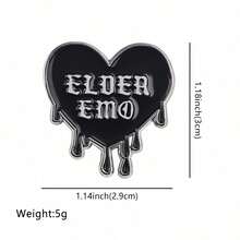 Enamel Pin Lapel Pins Badges On Backpack Women's Brooch Clothes Gift Jewelry Fashion Accessories - màu đen - Xem 8