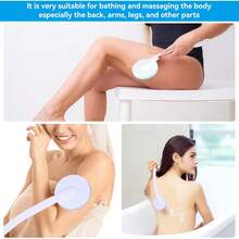Aplicador de Loción para la Espalda, Cepillo de Ducha de Largoíble Aplicador de Loción para la Espalda Pierna con Rodillos de Masaje Herramientas de Masaje RLXI - 1 - Ver 4