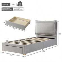 Bed Frames - Grey - View 2