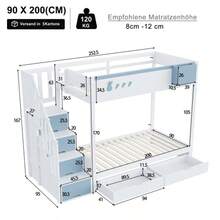 Bed Frames - White+Blue - View 2