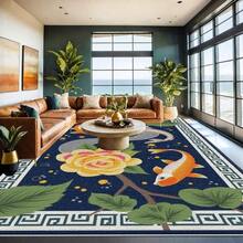 1PC Chinese Style Area Rug, Lightweight Washable Easy-To-Care Summer And Autumn Floor Mat, Suitable For Living Room, Bedroom, Dining Room, Bathroom, Balcony, Room Accessones - Nhiều màu - Xem 15