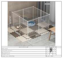 DIY铁丝宠物围栏，高度可调，可自由组合为猫、狗、仓鼠或兔子笼