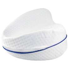 Homix – Almohada Ortopédica para Piernas con Espuma Viscoelástica | Cojín Ergonómico para Dormir de Lado | Alivio Dolor de Cadera, Espalda, Rodillas y Ciática | Almohada Postural Nocturna - Blanco - Ver 2
