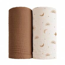 Unisex Baby Swaddle Blanket, Soft & Breathable Newborn Receiving Blanket, Essential For Baby Christening - Multicolor - View 25