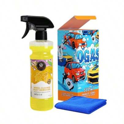 Wheel Cleaner Rust Remover Iron Remover Rapid Removal Of Surface Contaminants Brake Dust And Rust17.6 Fl.Oz