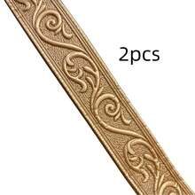 1/2/3pcs Self-Adhesive Foam Baseboard Trim, Waterproof Anti-Collision Wall Corner Decor, 3D Foam Decorative Skirting Baseboards For Living Room