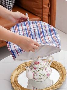 1pc Teapot Insulation Cover, Dessert Tray Lid, Fabric Cover, Waterproof, Insulation Cover, Back To School Season