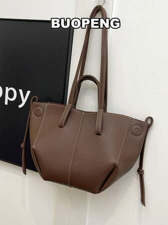 New Fashion Casual Simple Large Capacity Tote Handbag, Tote Bags For School,College Essentials, Bags For Ladies Fashionable , Old Money