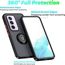 OPPO Reno 12 5G 手机壳，TPU + 硬质 PC 磁吸车载支架保护套 - 黑色 - 查看 2
