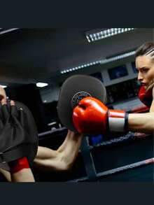 1 Set Youth Boxing Gloves & Kicking Pads, Boxing Gloves, Focus Mitts, Taekwondo Kicking Pads | Boxing, Muay Thai, Accuracy & Protection | Ergonomic Design, Soft Padding, Safety Fit Leather