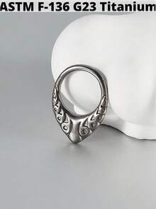 1 chiếc khuyên mũi hình rắn/dơi có bản lề, kiểu bấm, làm từ titan nguyên khối, hình trái tim, dùng cho sụn tai, khuyên xỏ tai hình giọt nước, khuyên xỏ tai daith và helix. - Như thể hiện trong hình ảnh - Xem 14